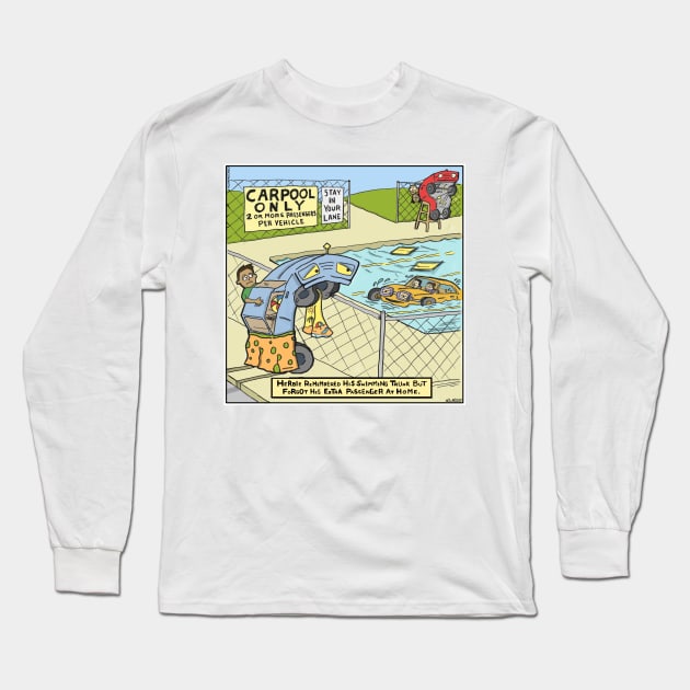 The Carpool Long Sleeve T-Shirt by Nick Navatta